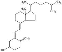 Structure chimique du cholécalciférol